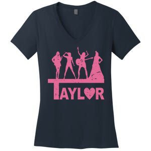 Taylor Heart Performance Lover Women's V-Neck T-Shirt