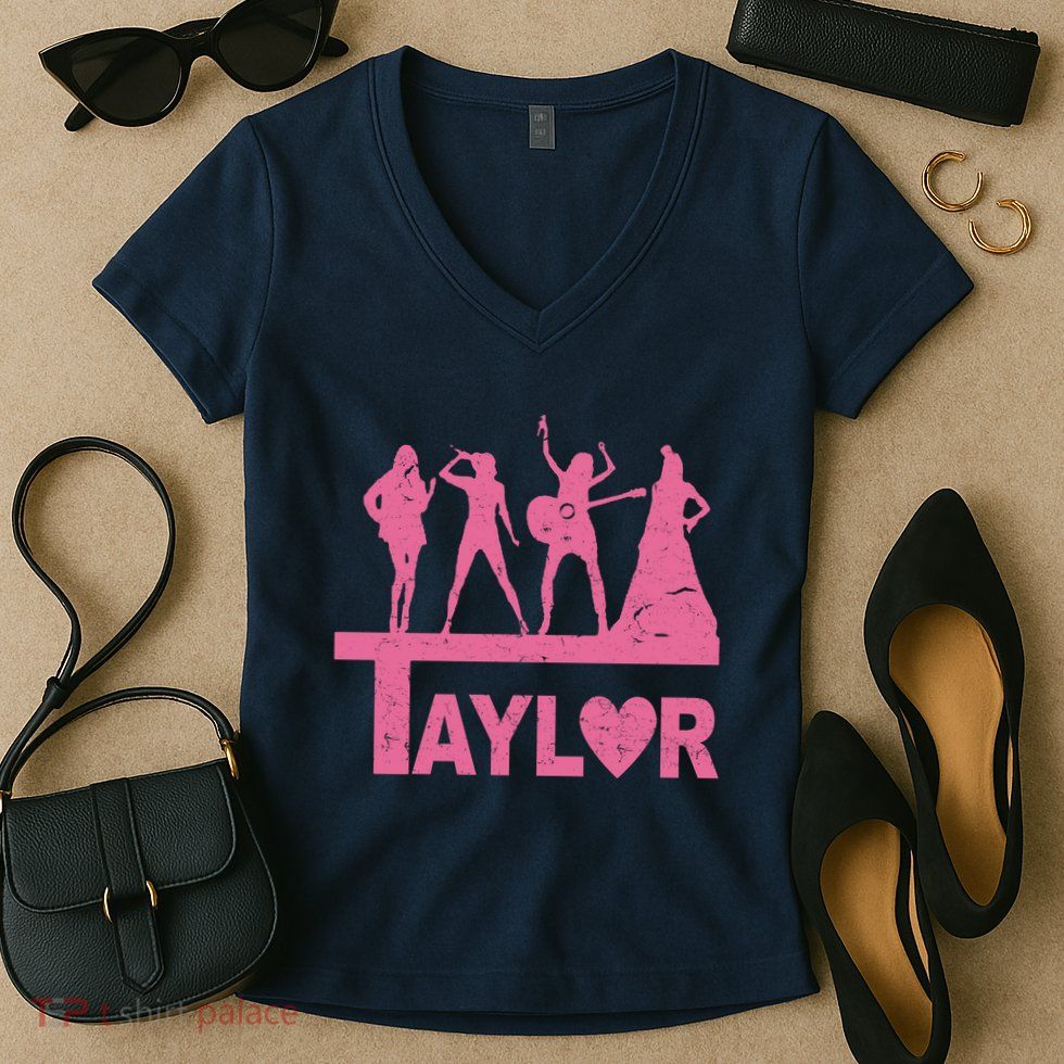 Taylor Heart Performance Lover Women's V-Neck T-Shirt