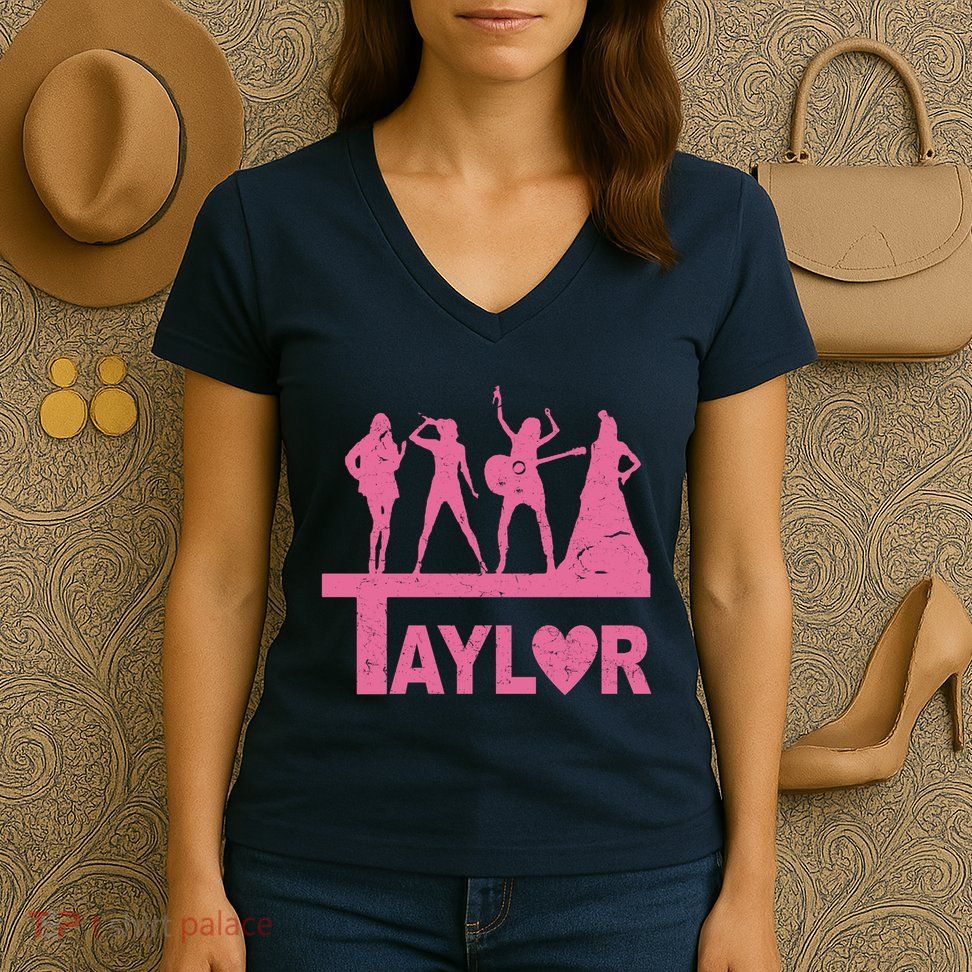 Taylor Heart Performance Lover Women's V-Neck T-Shirt