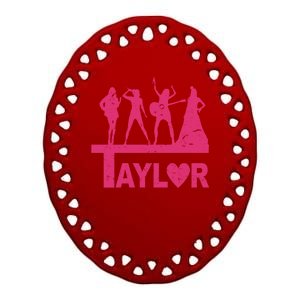 Taylor Heart Performance Lover Ceramic Oval Ornament