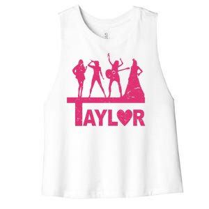 Taylor Heart Performance Lover Women's Racerback Cropped Tank