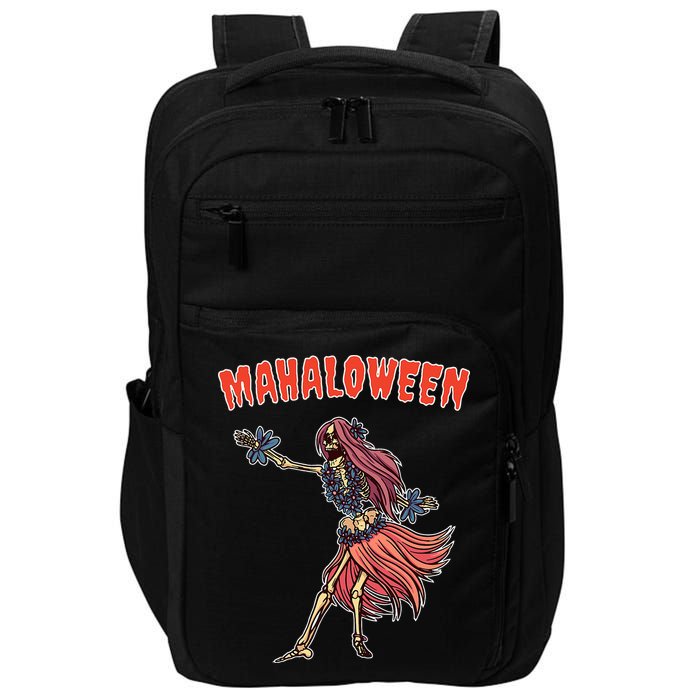 Tropical Halloween Party Mahaloween Hula Impact Tech Backpack