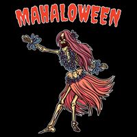 Tropical Halloween Party Mahaloween Hula Impact Tech Backpack