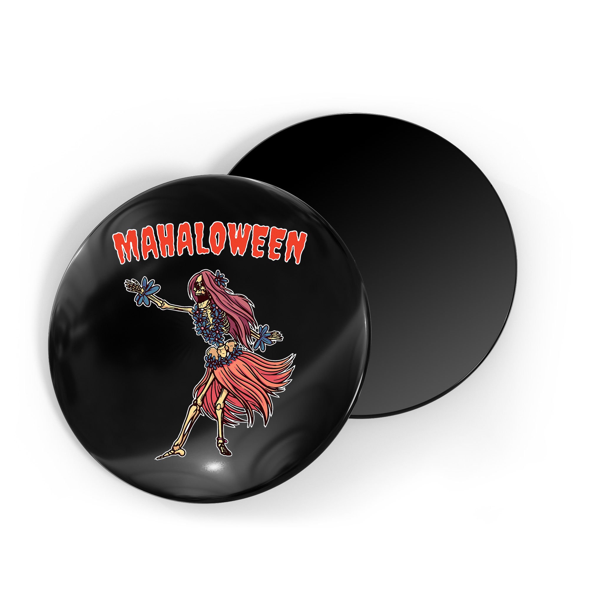 Tropical Halloween Party Mahaloween Hula Magnet
