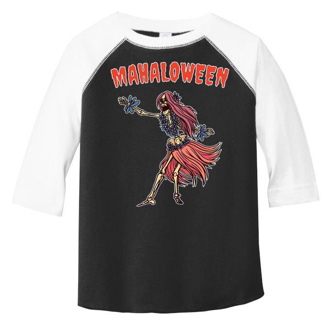 Tropical Halloween Party Mahaloween Hula Toddler Fine Jersey T-Shirt