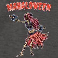 Tropical Halloween Party Mahaloween Hula Vector Backpack