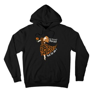 The Horrors Persist But So Do I Humor Saying Boho Floral Hoodie