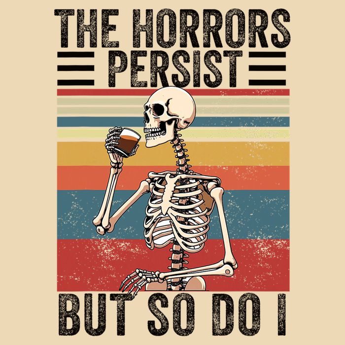 The Horrors Persist But So Do I Strength Resilience Zip Tote Bag