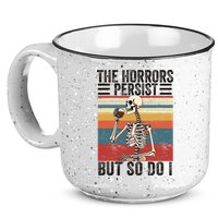 The Horrors Persist But So Do I Strength Resilience 15oz Campfire Ceramic Mug