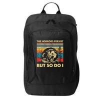 The Horrors Persist But So Do I Angry Opossum Possum City Backpack