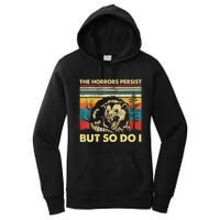 The Horrors Persist But So Do I Angry Opossum Possum Women's Pullover Hoodie