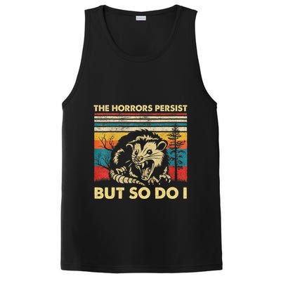 The Horrors Persist But So Do I Angry Opossum Possum PosiCharge Competitor Tank