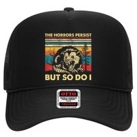 The Horrors Persist But So Do I Angry Opossum Possum Trucker Hat