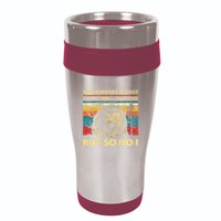 The Horrors Persist But So Do I Angry Opossum Possum 16oz Travel Tumbler