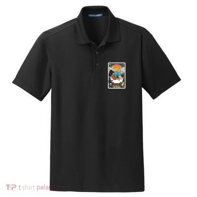 The High Priest.Ess Retro Cannabis Stoner Weed Tarot Card Dry Zone Grid Polo
