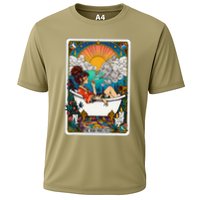 The High Priest.Ess Retro Cannabis Stoner Weed Tarot Card Cooling Performance Crew T-Shirt