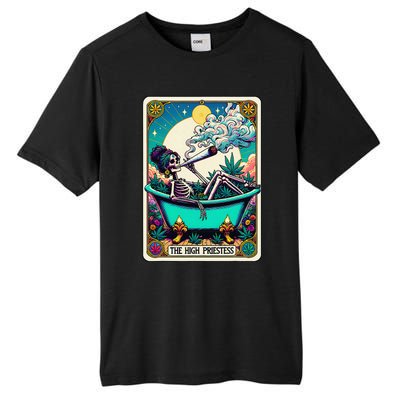 The High Priest.Ess Retro Skeleton Marijuana Weed Tarot Card Tall Fusion ChromaSoft Performance T-Shirt