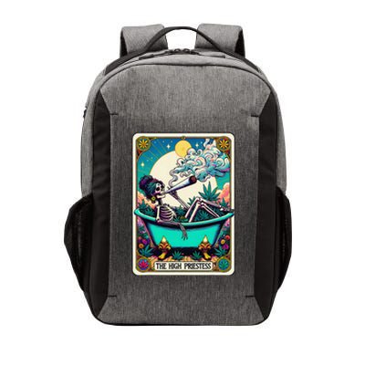 The High Priest.Ess Retro Skeleton Marijuana Weed Tarot Card Vector Backpack