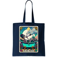 The High Priest.Ess Retro Skeleton Marijuana Weed Tarot Card Tote Bag