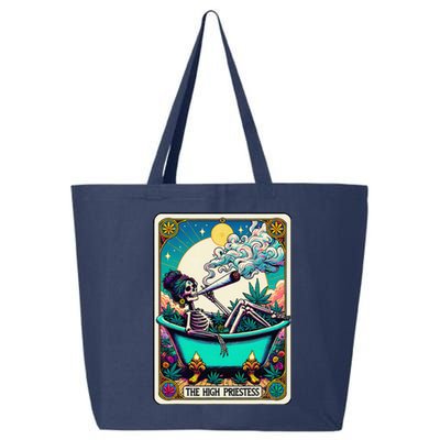 The High Priest.Ess Retro Skeleton Marijuana Weed Tarot Card 25L Jumbo Tote