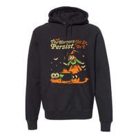 The Horrors Persist Yet So Do I Funny Humor Halloween Premium Hoodie