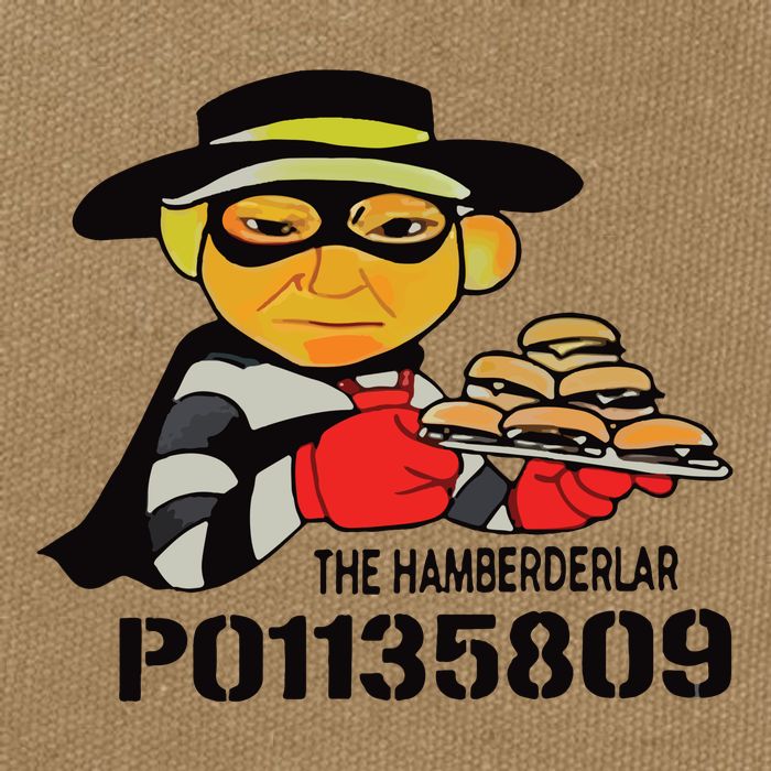 The Hamberderlar P01135809 Trump Mugshot Cotton Canvas Backpack