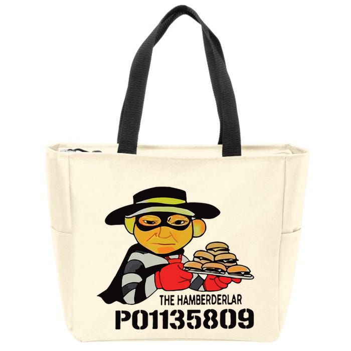 The Hamberderlar P01135809 Trump Mugshot Zip Tote Bag