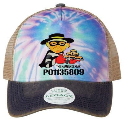 The Hamberderlar P01135809 Trump Mugshot Legacy Tie Dye Trucker Hat