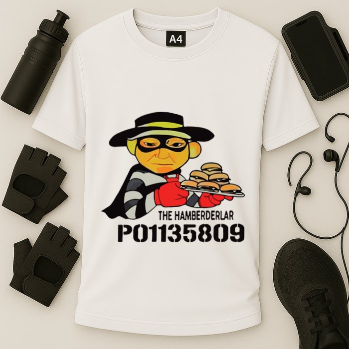 The Hamberderlar P01135809 Trump Mugshot Cooling Performance Crew T-Shirt