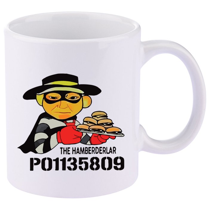 The Hamberderlar P01135809 Trump Mugshot 11oz C Handle Ceramic Mug