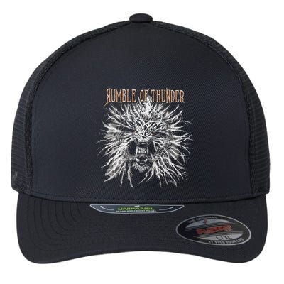 The Hu R.U.M.B.L.E Of Thunder Album Art Flexfit Unipanel Trucker Cap