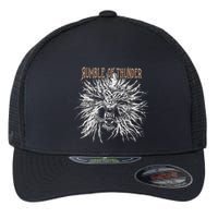 The Hu R.U.M.B.L.E Of Thunder Album Art Flexfit Unipanel Trucker Cap