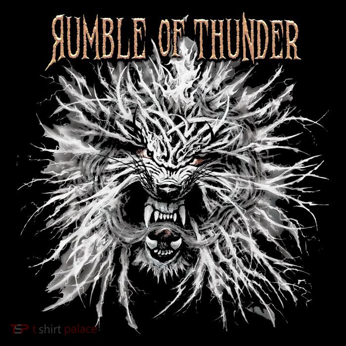 The Hu R.U.M.B.L.E Of Thunder Album Art Flexfit Unipanel Trucker Cap