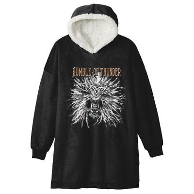 The Hu R.U.M.B.L.E Of Thunder Album Art Hooded Wearable Blanket