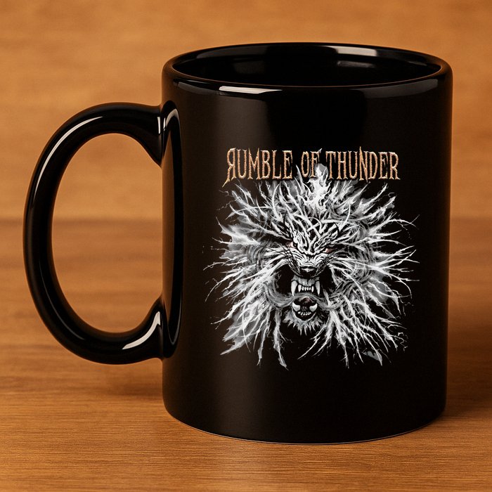 The Hu R.U.M.B.L.E Of Thunder Album Art 11oz C Handle Ceramic Mug