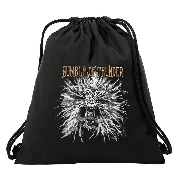 The Hu R.U.M.B.L.E Of Thunder Album Art Drawstring Bag