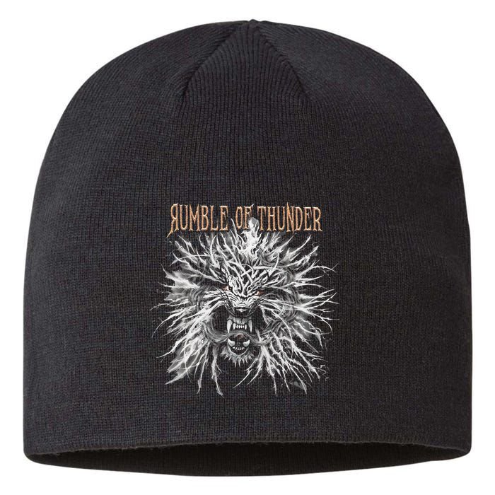 The Hu R.U.M.B.L.E Of Thunder Album Art Sustainable Beanie