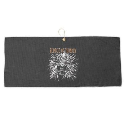 The Hu R.U.M.B.L.E Of Thunder Album Art Large Microfiber Waffle Golf Towel
