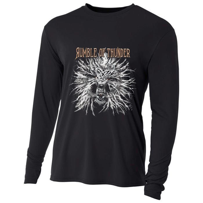 The Hu R.U.M.B.L.E Of Thunder Album Art Cooling Performance Long Sleeve Crew