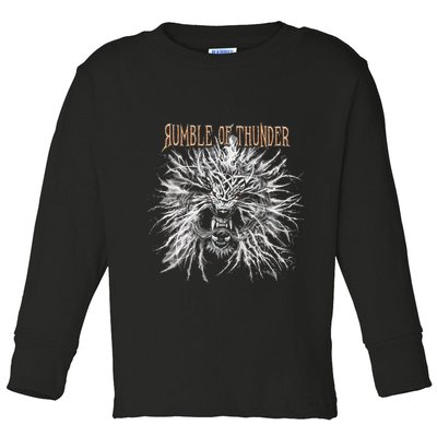 The Hu R.U.M.B.L.E Of Thunder Album Art Toddler Long Sleeve Shirt