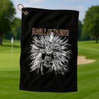 The Hu R.U.M.B.L.E Of Thunder Album Art Golf Towel