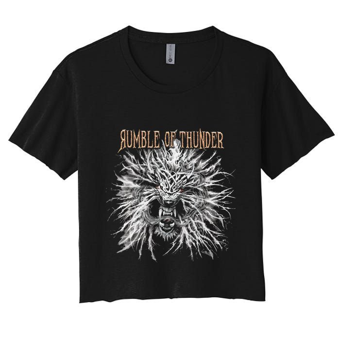 The Hu R.U.M.B.L.E Of Thunder Album Art Crop Top