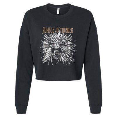 The Hu R.U.M.B.L.E Of Thunder Album Art Cropped Pullover Crew