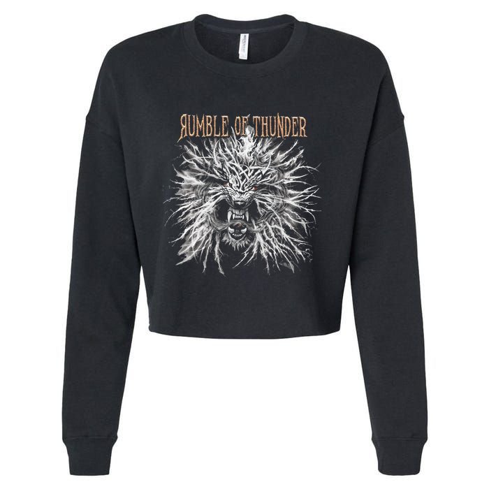 The Hu R.U.M.B.L.E Of Thunder Album Art Cropped Pullover Crew