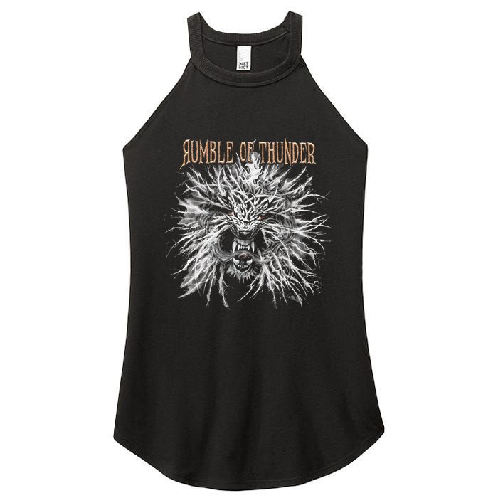 The Hu R.U.M.B.L.E Of Thunder Album Art Women's Perfect Tri Rocker Tank