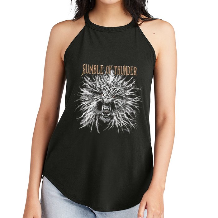 The Hu R.U.M.B.L.E Of Thunder Album Art Women's Perfect Tri Rocker Tank