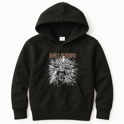 The Hu R.U.M.B.L.E Of Thunder Album Art Kids Hoodie