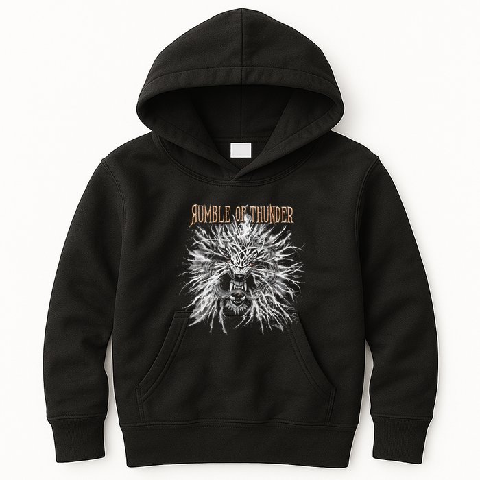The Hu R.U.M.B.L.E Of Thunder Album Art Kids Hoodie