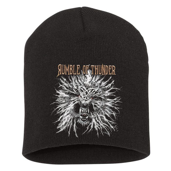 The Hu R.U.M.B.L.E Of Thunder Album Art Short Acrylic Beanie