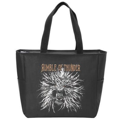 The Hu R.U.M.B.L.E Of Thunder Album Art Zip Tote Bag
